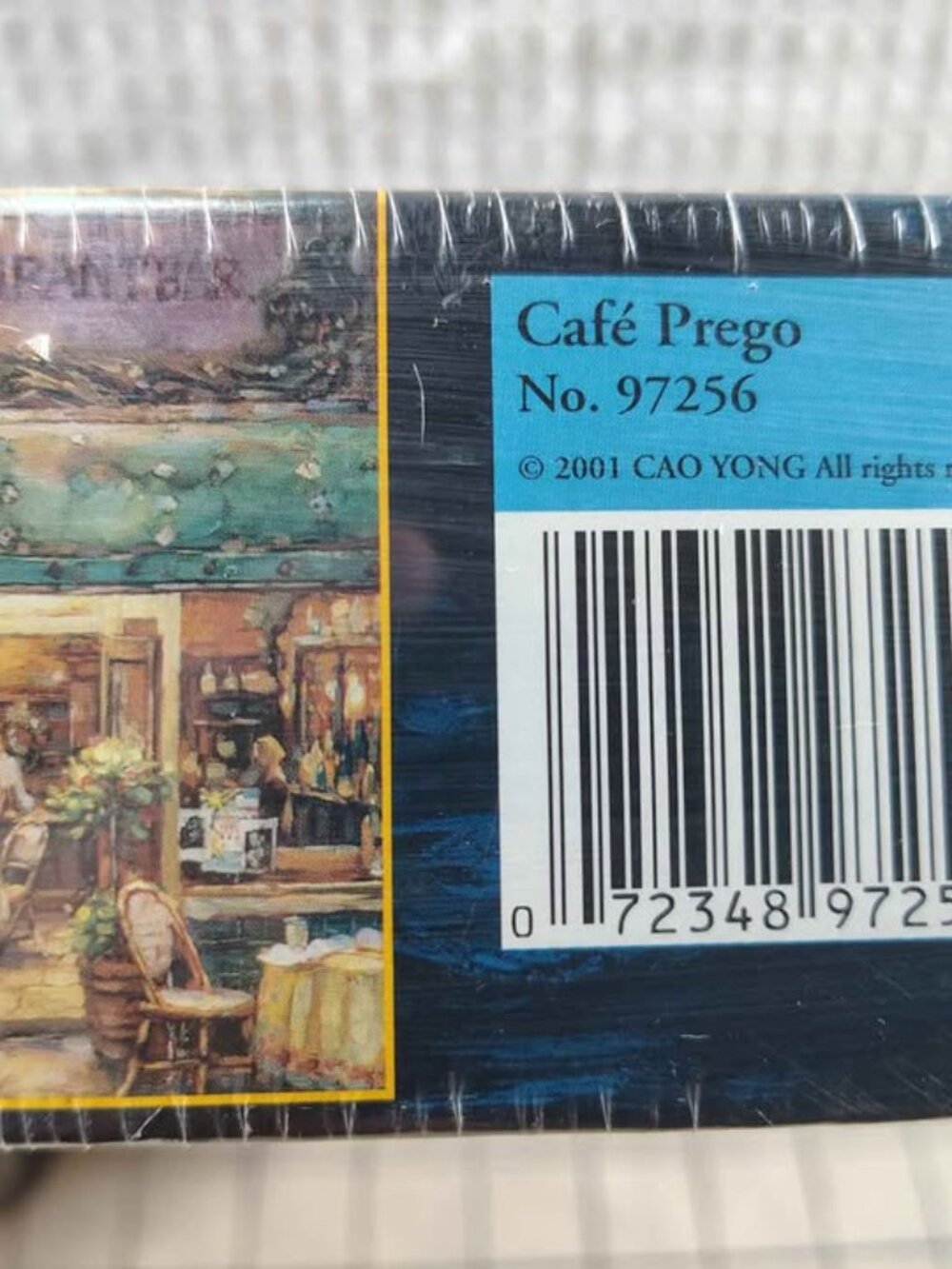 Unopened 2001 RoseArt 1000 Piece Limited Edition Puzzle Café Prego By Cao Yong - Picture 3 of 4